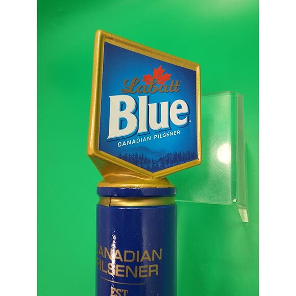 Labatt Blue Beautiful Canada Canadian Pilsner 3 Sided Draft Beer Tap Handle - Picture 3 of 5